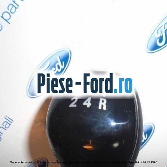 Nuca schimbator, 5 trepte negru crom Ford Focus 2011-2014 1.6 Ti 85 cai